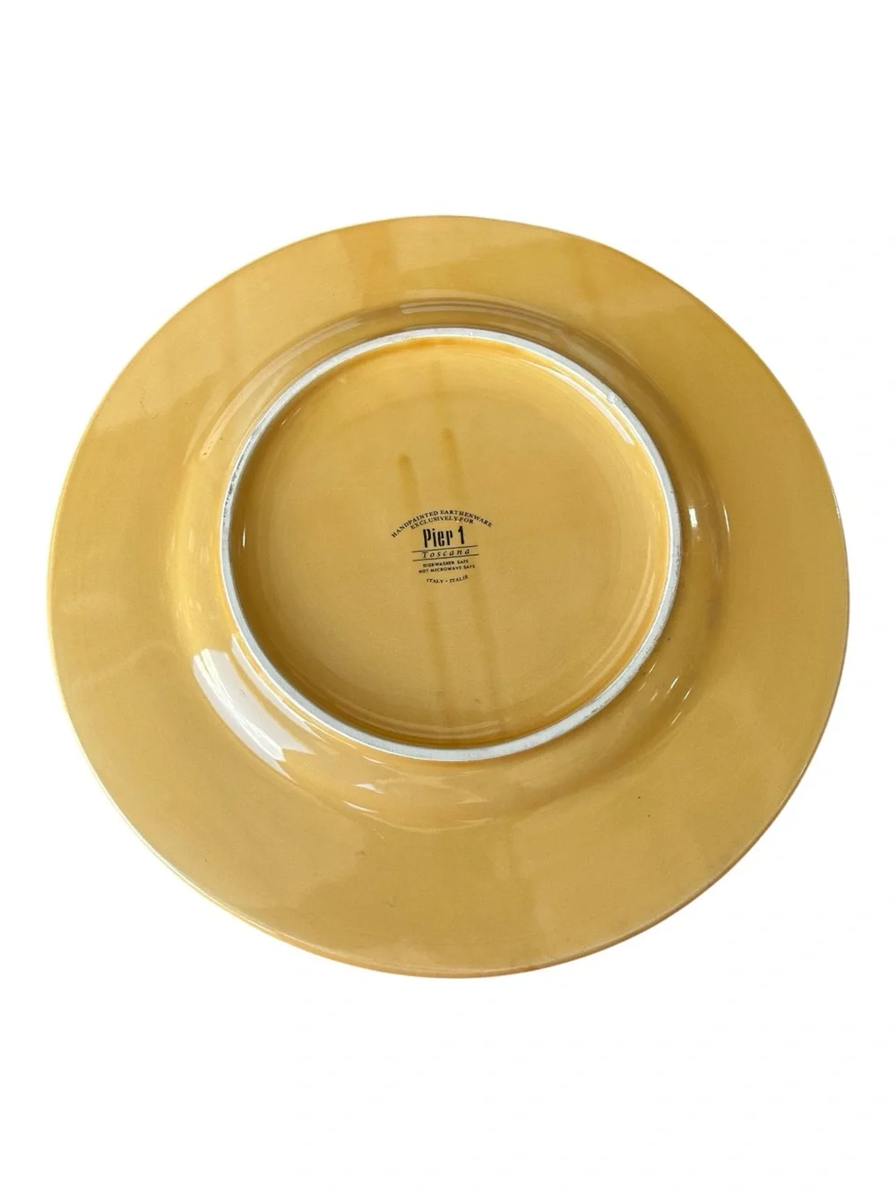 Pier 1 TOSCANA Gold 13.5” Charger Plate / Serving Platter: Made In Italy *Read*